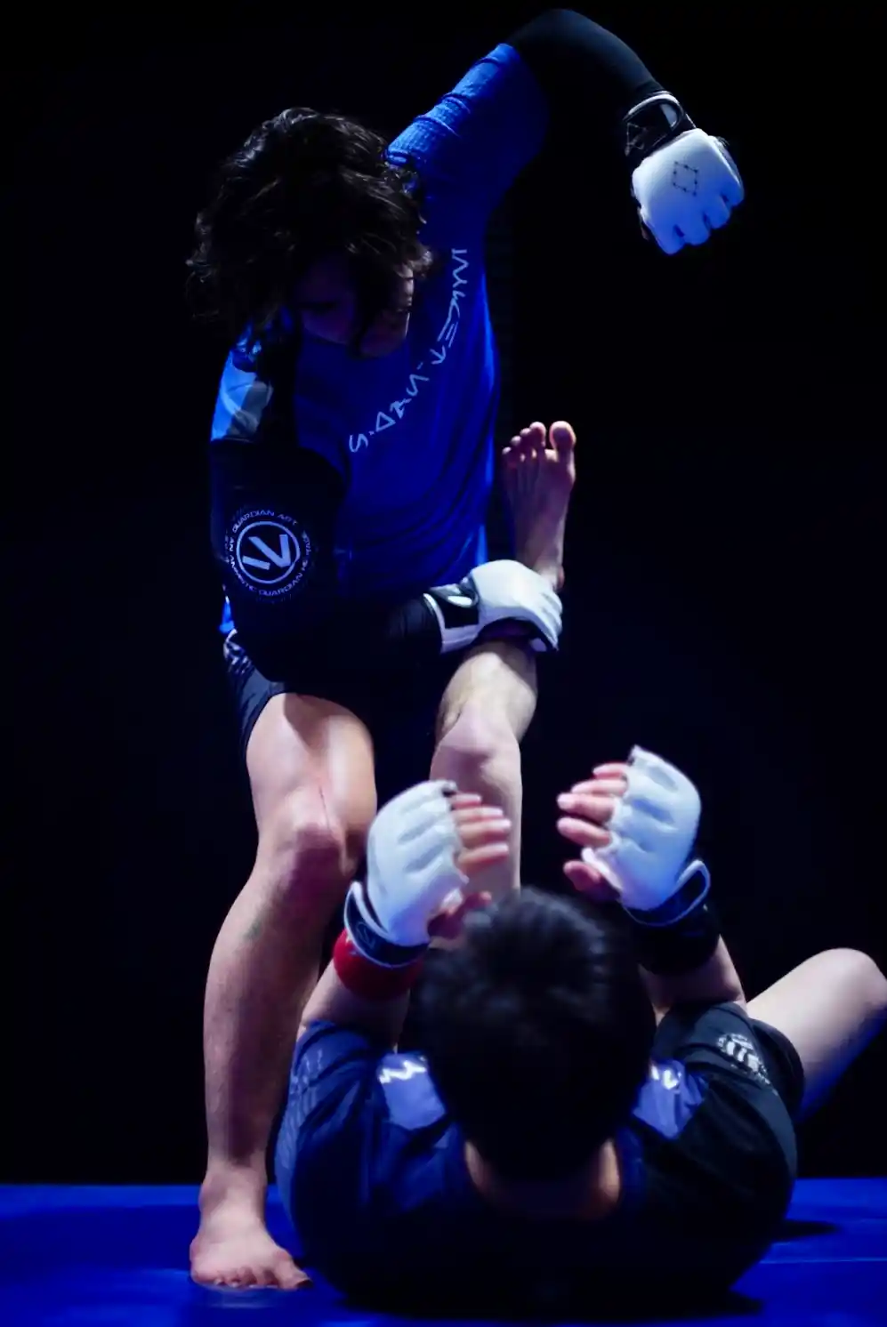 Adult doing MMA fighting in San Jose ninja gym